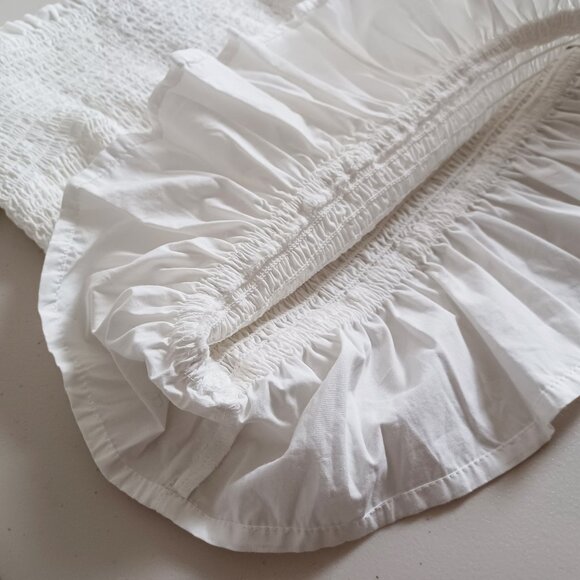 The Drop Marisol On/Off-Shoulder Cotton Smock Blouse - Picture 7 of 16